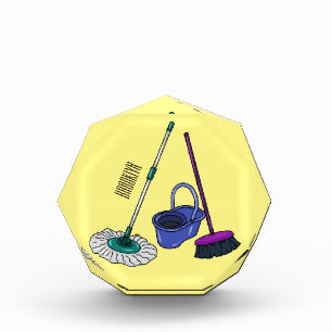 Bloque Para Fotos Ilustracion de personalizado de escobas y mopas