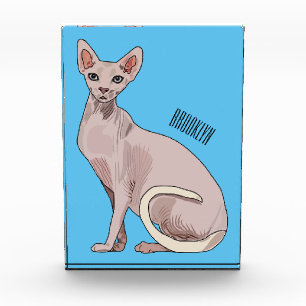 Bloque Para Fotos Ilustracion de personalizado de gatos Sfinx