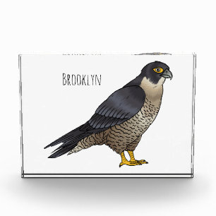 Bloque Para Fotos Ilustracion de personalizado de halcón peregrino