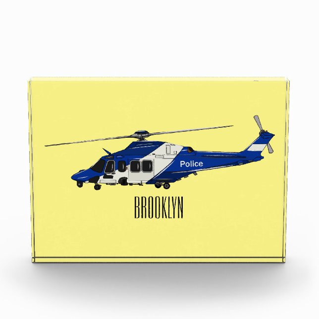 Bloque Para Fotos Ilustracion de personalizado de helicópteros de la (Anverso)