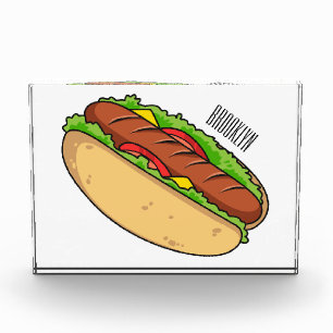 Bloque Para Fotos Ilustracion de personalizado de hot dog