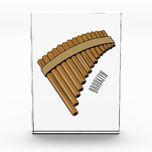 Bloque Para Fotos Ilustracion de personalizado de la flauta de pan /