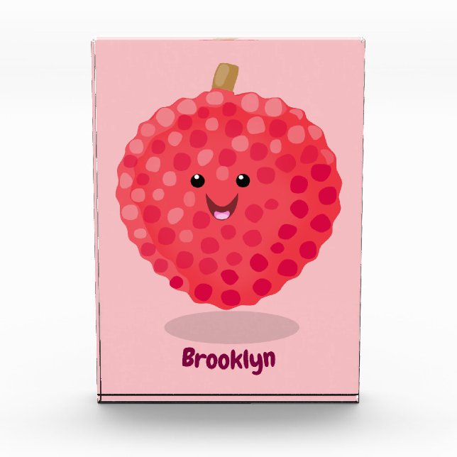 Bloque Para Fotos Ilustracion de personalizado de linché rosado (Anverso)