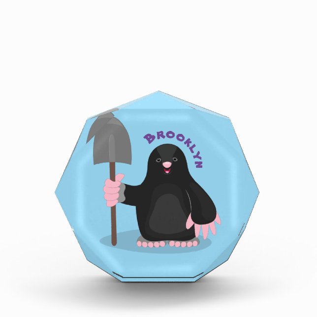 Bloque Para Fotos Ilustracion de personalizado de lunar feliz (Anverso)