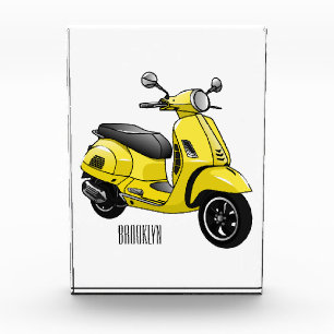 Bloque Para Fotos Ilustracion de personalizado de motocicleta con ci