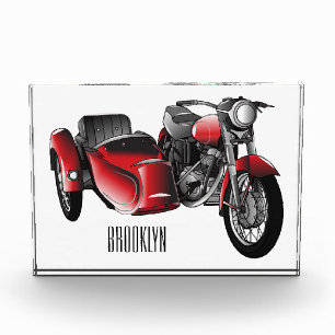 Bloque Para Fotos Ilustracion de personalizado de motocicletas Sidec