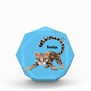 Bloque Para Fotos Ilustracion de personalizado de ocelot de Cute