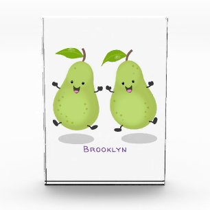 Bloque Para Fotos Ilustracion de personalizado de par de pera cúpula