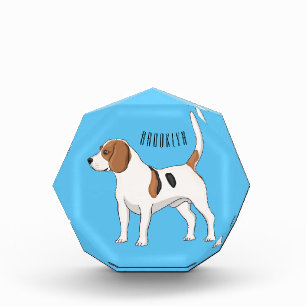 Bloque Para Fotos Ilustracion de personalizado de perro Beagle