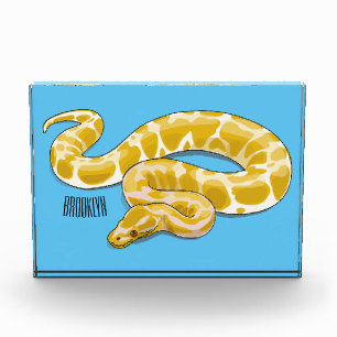 Bloque Para Fotos Ilustracion de personalizado de pitón birmano