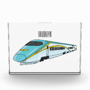 Bloque Para Fotos Ilustracion de personalizado de trenes de alta vel