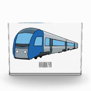 Bloque Para Fotos Ilustracion de personalizado de trenes eléctricos