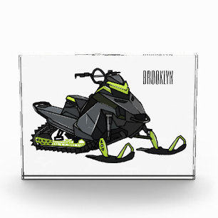 Bloque Para Fotos Ilustracion de personalizado para motos de nieve