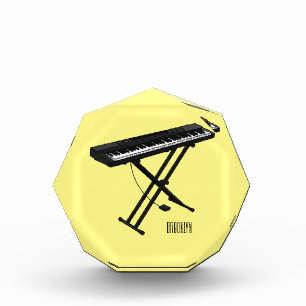 Bloque Para Fotos Ilustracion de piano personalizado de teclado