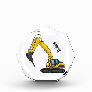 Bloque Para Fotos Ilustracion del personalizado de la excavadora de
