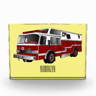 Bloque Para Fotos Ilustracion del personalizado del motor de fuego