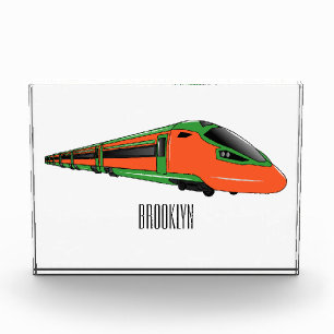 Bloque Para Fotos Ilustracion del personalizado del tren de bala