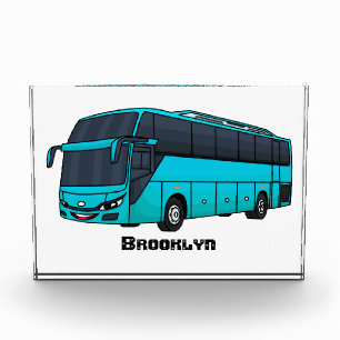 Bloque Para Fotos Ilustracion moderno de personalizado de autobús de