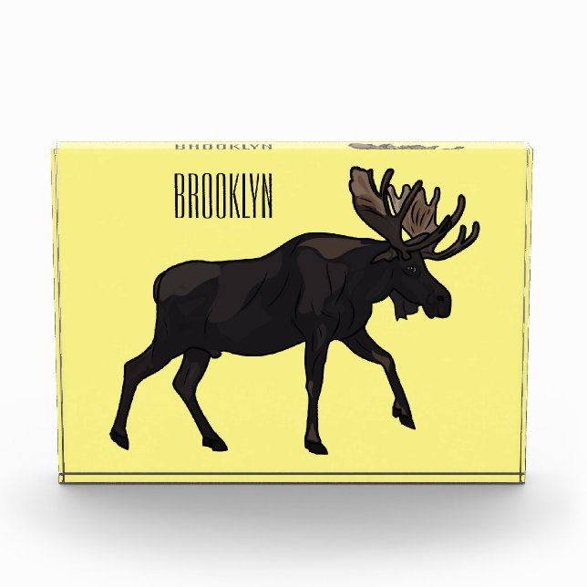Bloque Para Fotos Ilustracion Moose personalizado (Anverso)