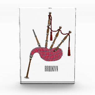 Bloque Para Fotos Ilustracion personalizado Bagpipes