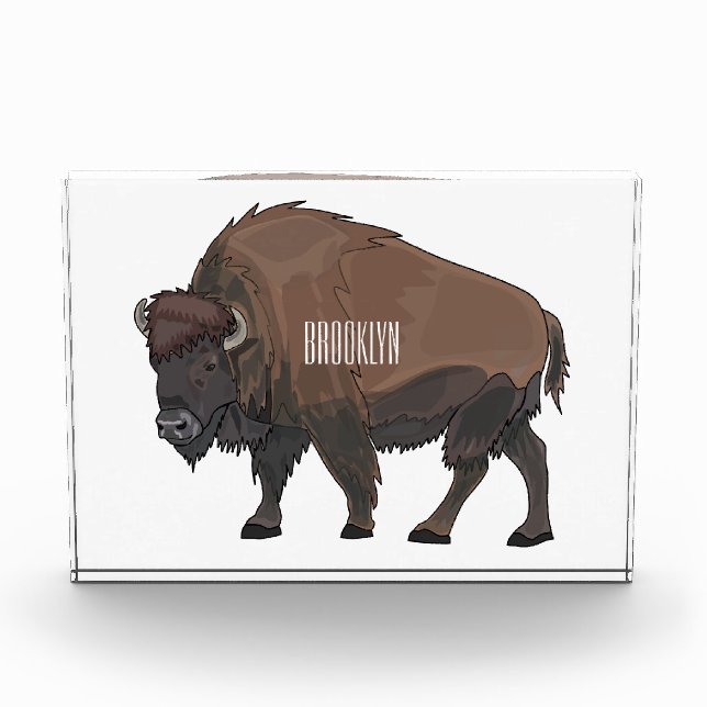 Bloque Para Fotos Ilustracion personalizado Bison (Anverso)