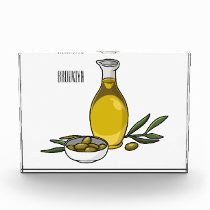 Bloque Para Fotos Ilustracion personalizado de aceite de oliva