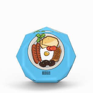 Bloque Para Fotos Ilustracion personalizado de desayuno inglés
