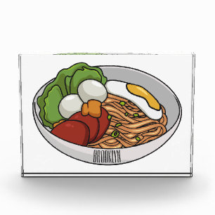Bloque Para Fotos Ilustracion personalizado de fideos