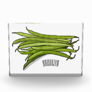 Bloque Para Fotos Ilustracion personalizado de frijol verde