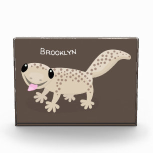 Bloque Para Fotos Ilustracion personalizado de gecko de color marrón