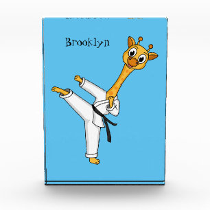 Bloque Para Fotos Ilustracion personalizado de Kung Fu giraffe