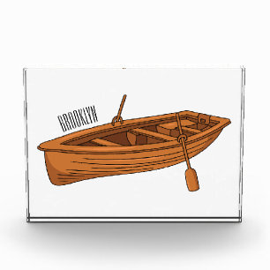 Bloque Para Fotos Ilustracion personalizado de lancha dorada