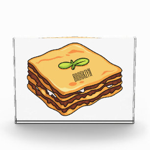 Bloque Para Fotos Ilustracion personalizado de Lasagna