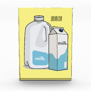 Bloque Para Fotos Ilustracion personalizado de leche