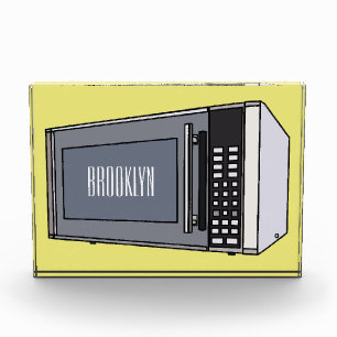 Bloque Para Fotos Ilustracion personalizado de microondas