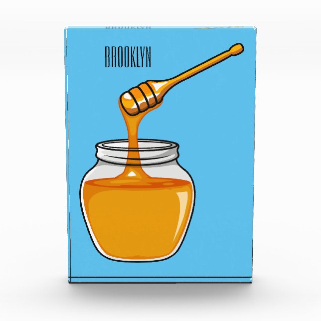 Bloque Para Fotos Ilustracion personalizado de miel (Anverso)