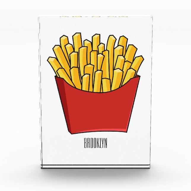 Bloque Para Fotos Ilustracion personalizado de patatas fritas (Anverso)