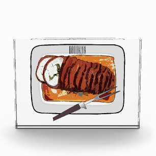 Bloque Para Fotos Ilustracion personalizado de pavo asado