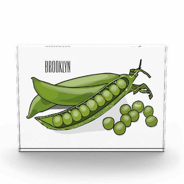 Bloque Para Fotos Ilustracion personalizado de Pea (Anverso)