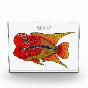 Bloque Para Fotos Ilustracion personalizado de peces cíclicos de cue