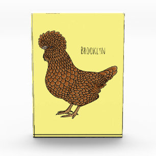 Bloque Para Fotos Ilustracion personalizado de pollo polaco Chamois