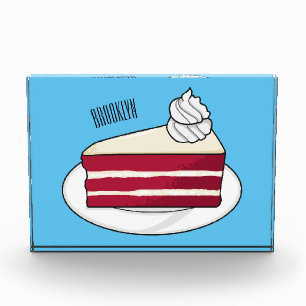 Bloque Para Fotos Ilustracion personalizado de tarta de terciopelo r