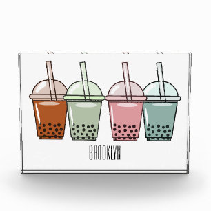 Bloque Para Fotos Ilustracion personalizado de té de burbujas