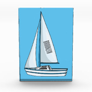 Bloque Para Fotos Ilustracion personalizado de velero