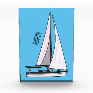 Bloque Para Fotos Ilustracion personalizado de velero