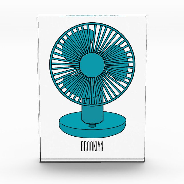 Bloque Para Fotos Ilustracion personalizado de ventilador (Anverso)