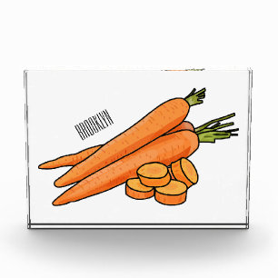 Bloque Para Fotos Ilustracion personalizado de zanahoria
