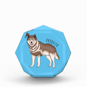 Bloque Para Fotos Ilustracion personalizado husky siberiano