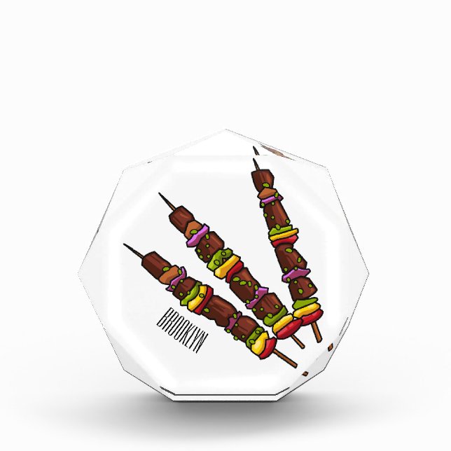 Bloque Para Fotos Ilustracion personalizado kebab o kabob (Anverso)