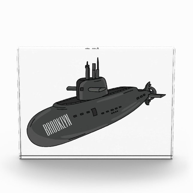 Bloque Para Fotos Ilustracion personalizado submarino (Anverso)